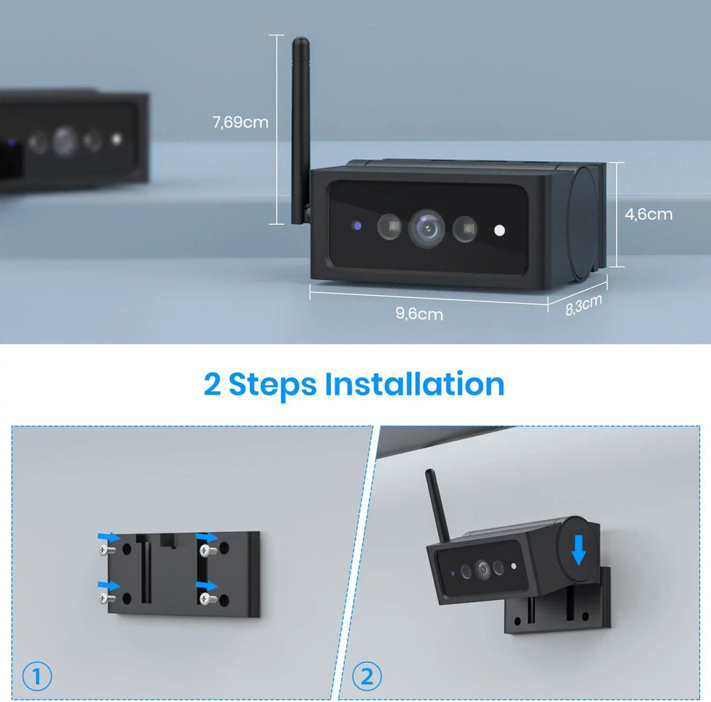 '- 1080P  Backup Camera Wireless for Solar4 Only,No Wires Installation Rear View Camara ,  Night Vision Back up Camera for Car/Truck