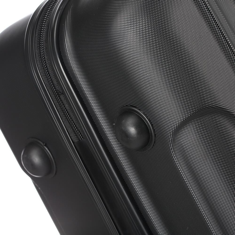 SalonMore  3 Piece Hardside Lightweight Spinner Luggage Bag Set  With  Lock Black