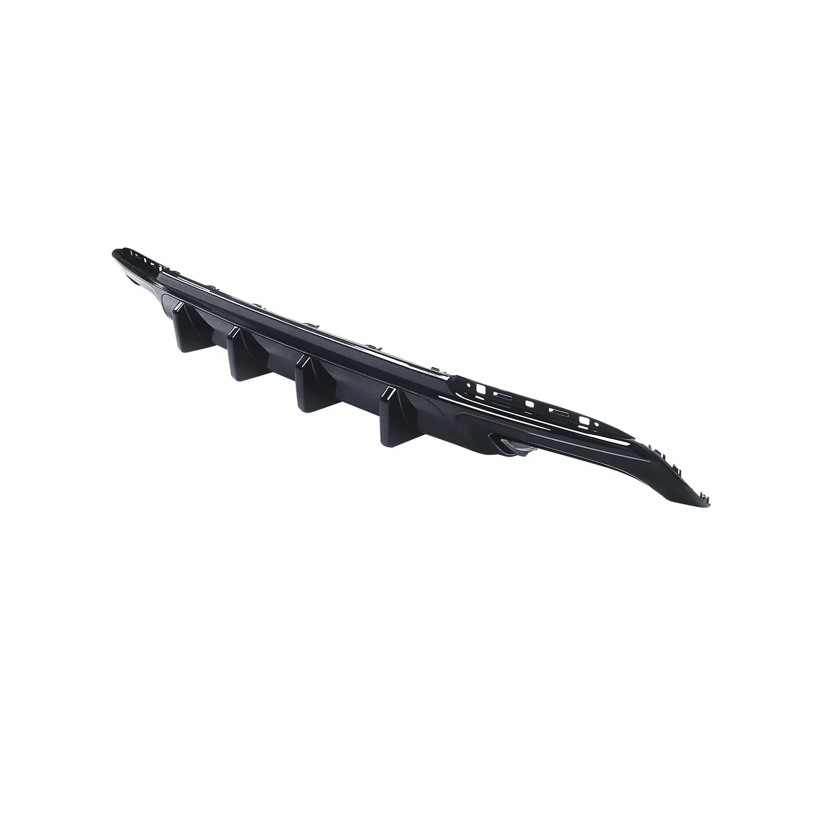 Rear Diffuser for 2015-2022 Chrysler 300  Back Lip Gloss Black Square Exhaust