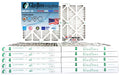 Glasfloss Air Filter 14x14x2 - 2"  10 - (Pack of 12) - Pleated  or  Air Filter - Furnace Air Filter - Home or Office - Made In The .