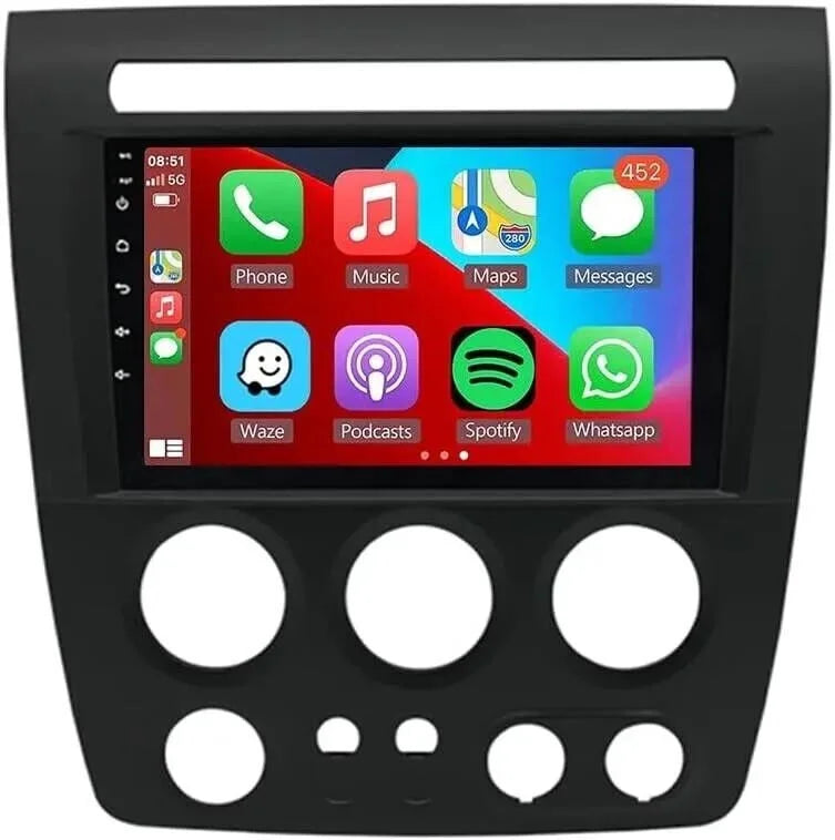 9" 1280*720  2+32GB Android 13 Apple CarPlay Car Stereo Radio  Navi Fit Hummer H3 2005-2010