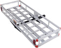 Hitch Cargo Carrier Fits 2” Receiver, 60” x 22” x 7” Mount Luggage Rack, Aluminum Trailer Vehicle Cargo Basket for , Truck, Car, 500LBS Capacity