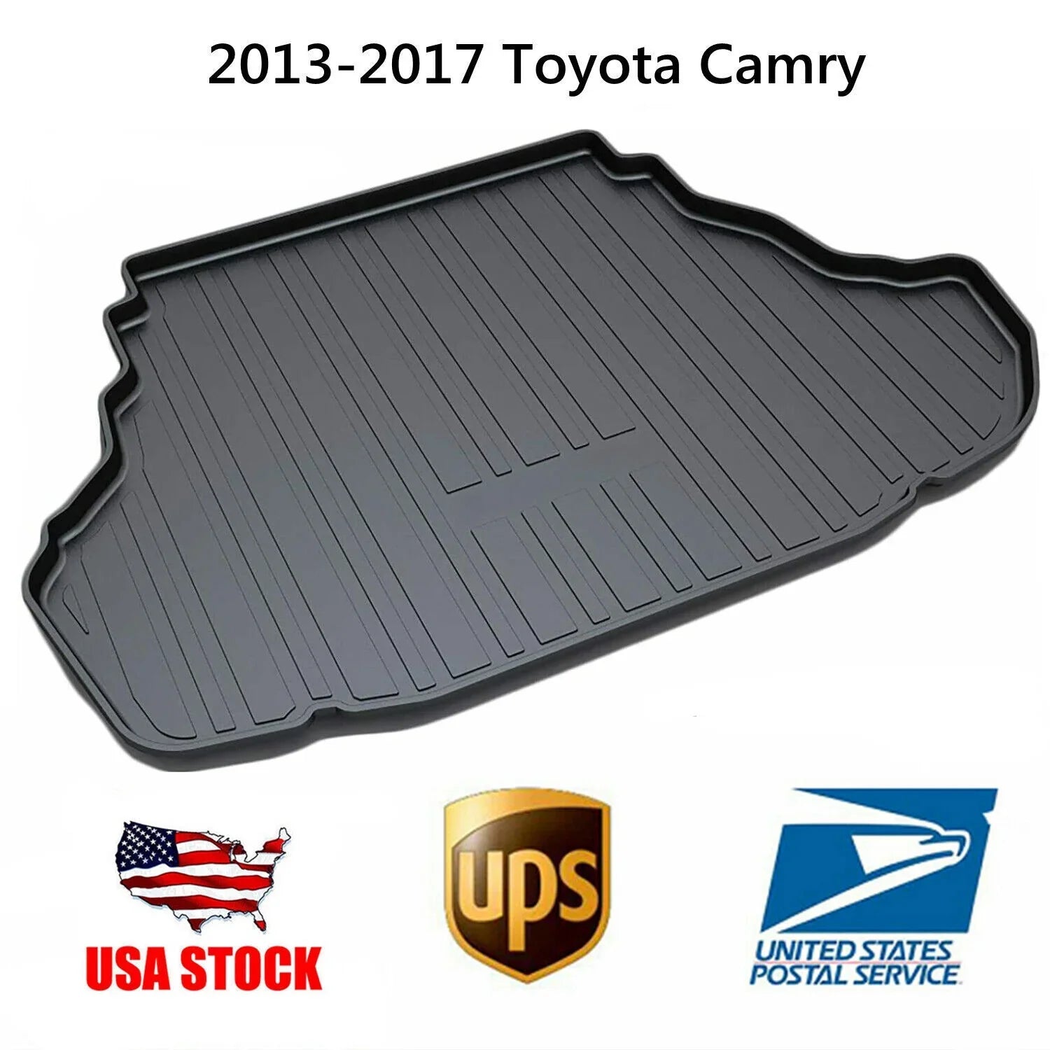 Trunk Liner  Cargo Mats for 2013-2017 Toyota Camry Easy to Clean Carpets