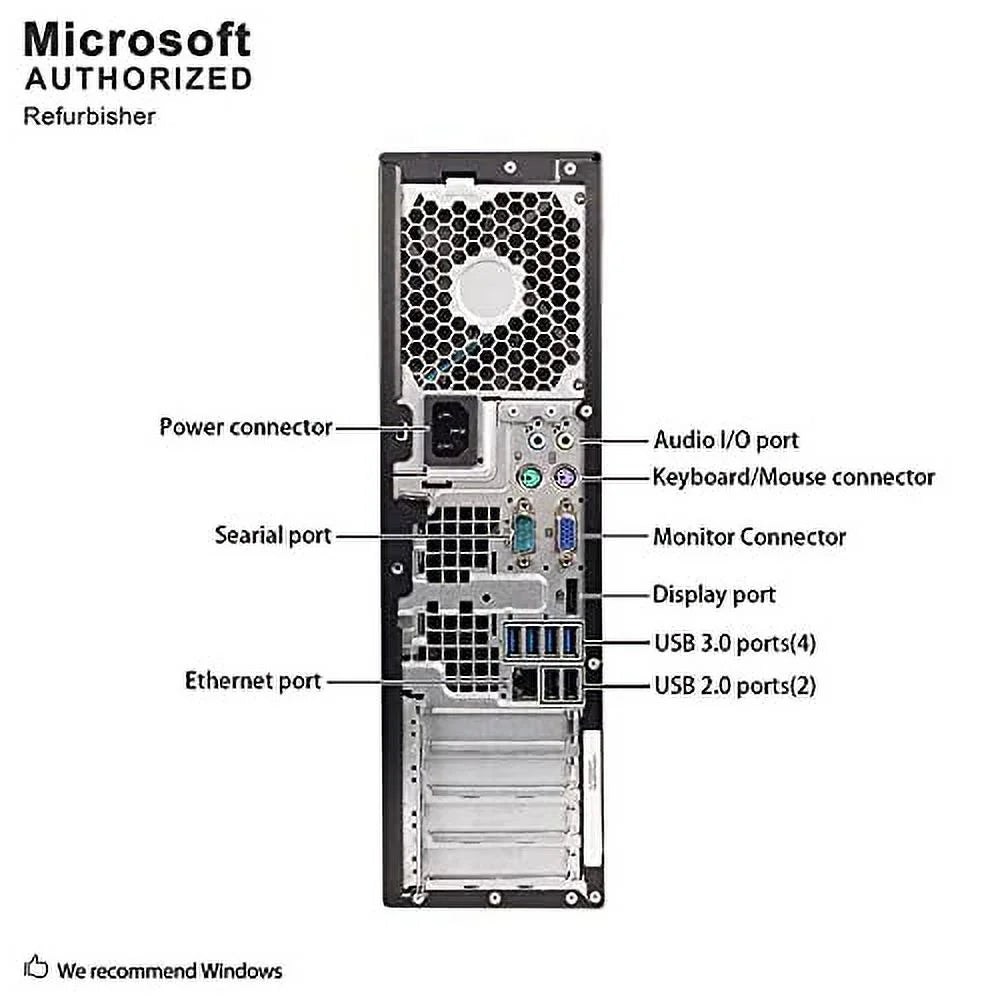 Compaq Pro 6305  Business Desktop ,  A6 5400B up to 3.8G,8G,1T , , WiFi,  4.0, , , Win 10 64 Bit-Multi Language( A6)(used)
