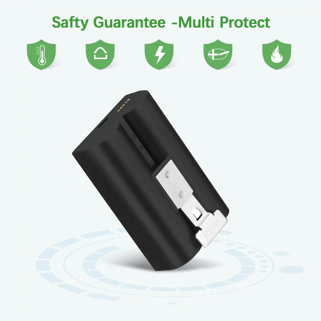 4-Pack Rechargeable Doorbell Replacement Battery Compatible with Ring Video Doorbell 2/3/3 Plus/4, Spotlight Cam, Stick Up Cam, for Ring Doorbell Camera, Backup Batteries 6040mAh 3.65V