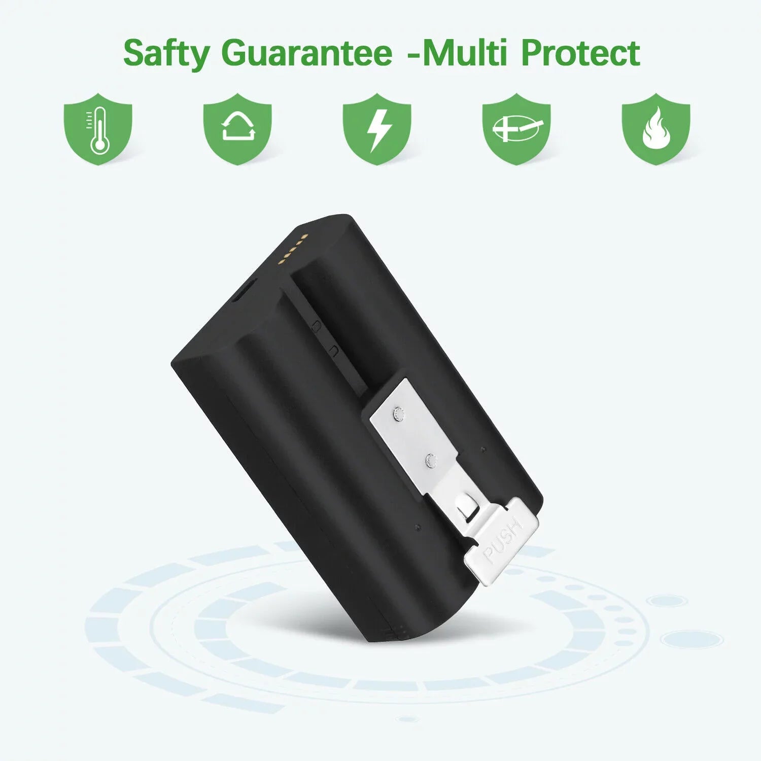 4-Pack Rechargeable Doorbell Replacement Battery Compatible with Ring Video Doorbell 2/3/3 Plus/4, Spotlight Cam, Stick Up Cam, for Ring Doorbell Camera, Backup Batteries 6040mAh 3.65V