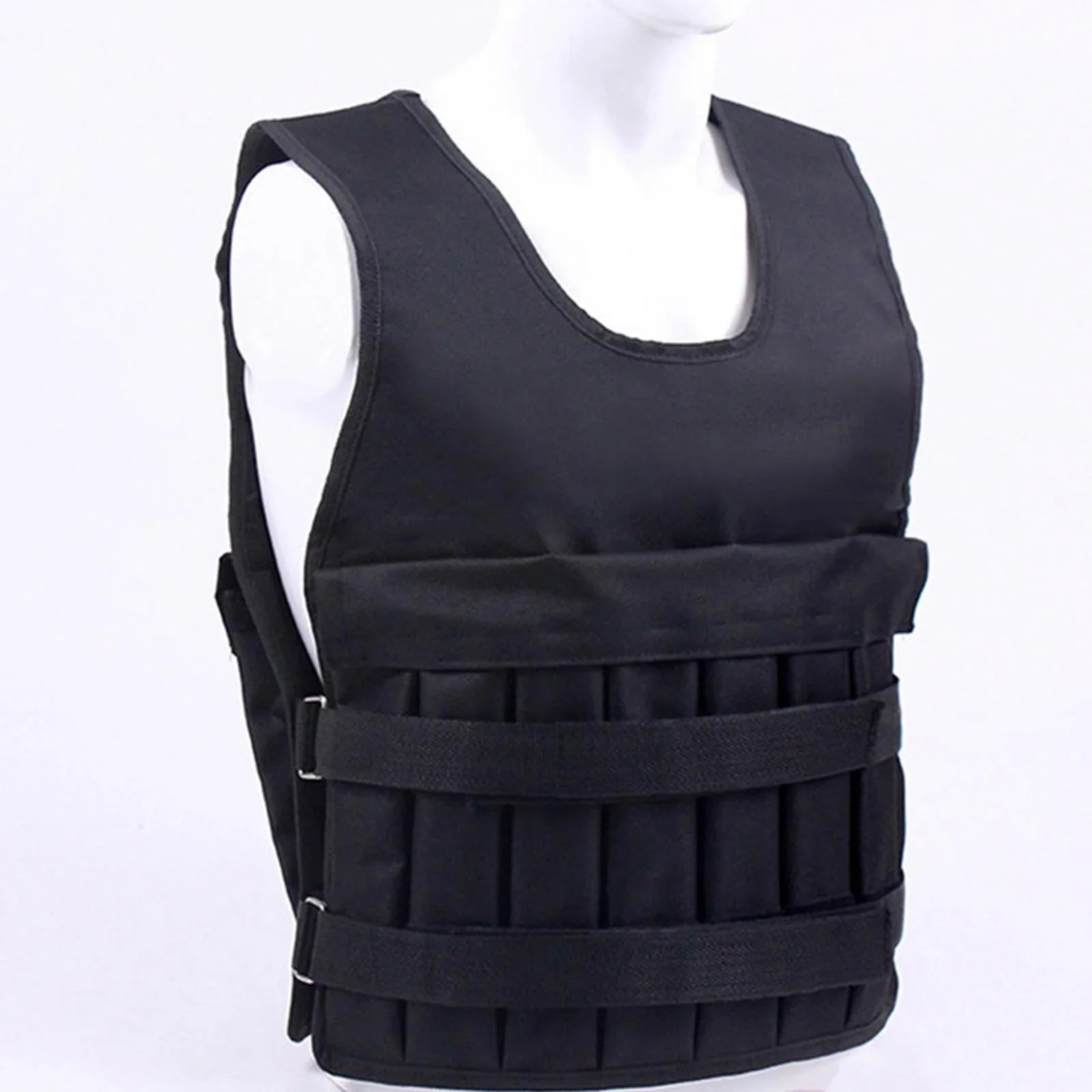 Loading Vest Exercise Jacket for Boxing Running Gym Fitness 8 Pockets Exercise Slim Design Strength Training Body Weight Vest