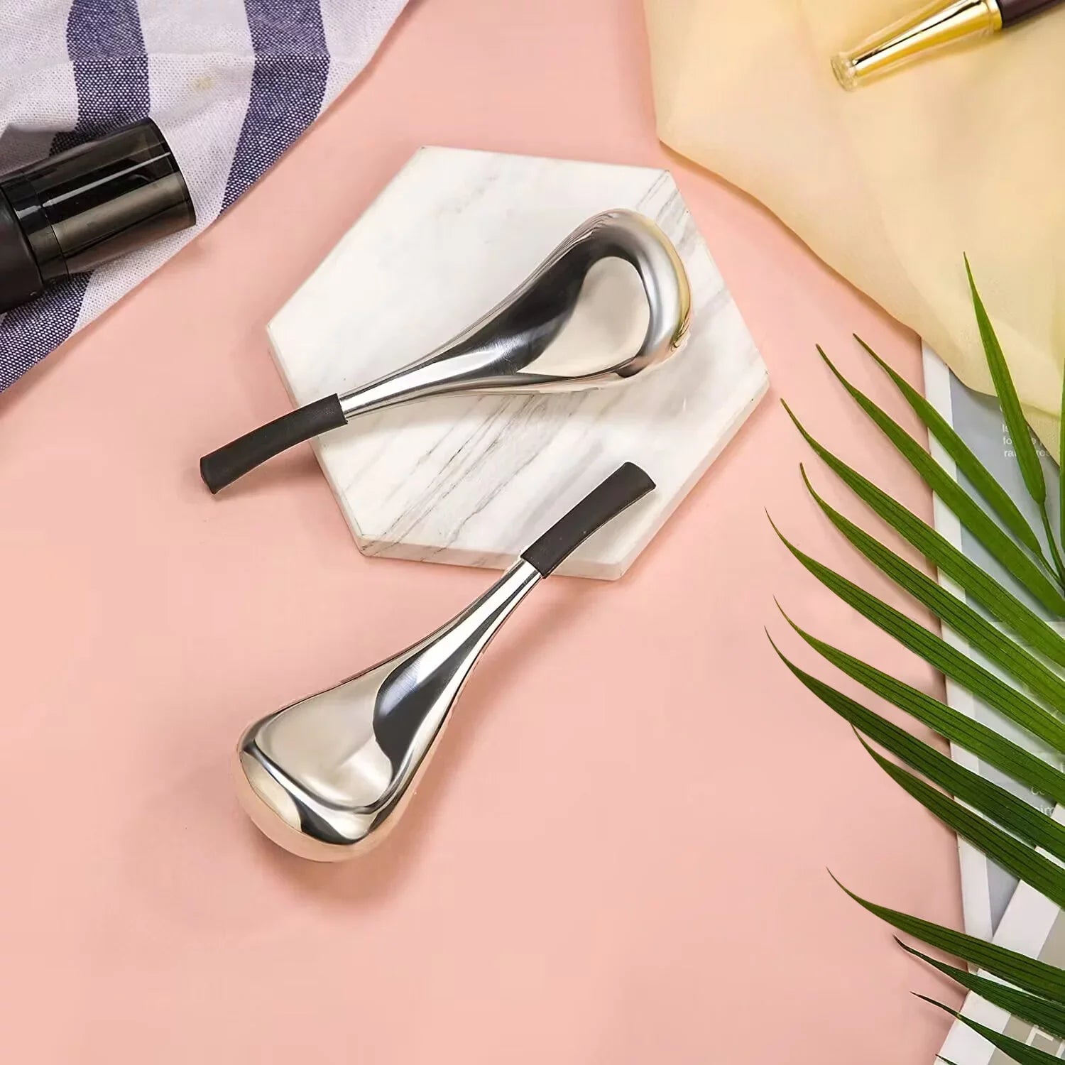 Fronnor CooL Stainless Steel Magic Beauty Facial Sticks for Face, Neck & Body Cryo Sticks