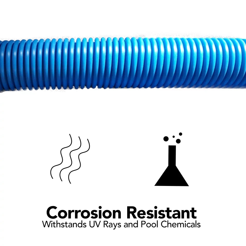 Puri Tech Pool Cleaner Vac Hose Kreepy Krauly Barracuda 1.5 in x 4 ft Blue 5 Pack