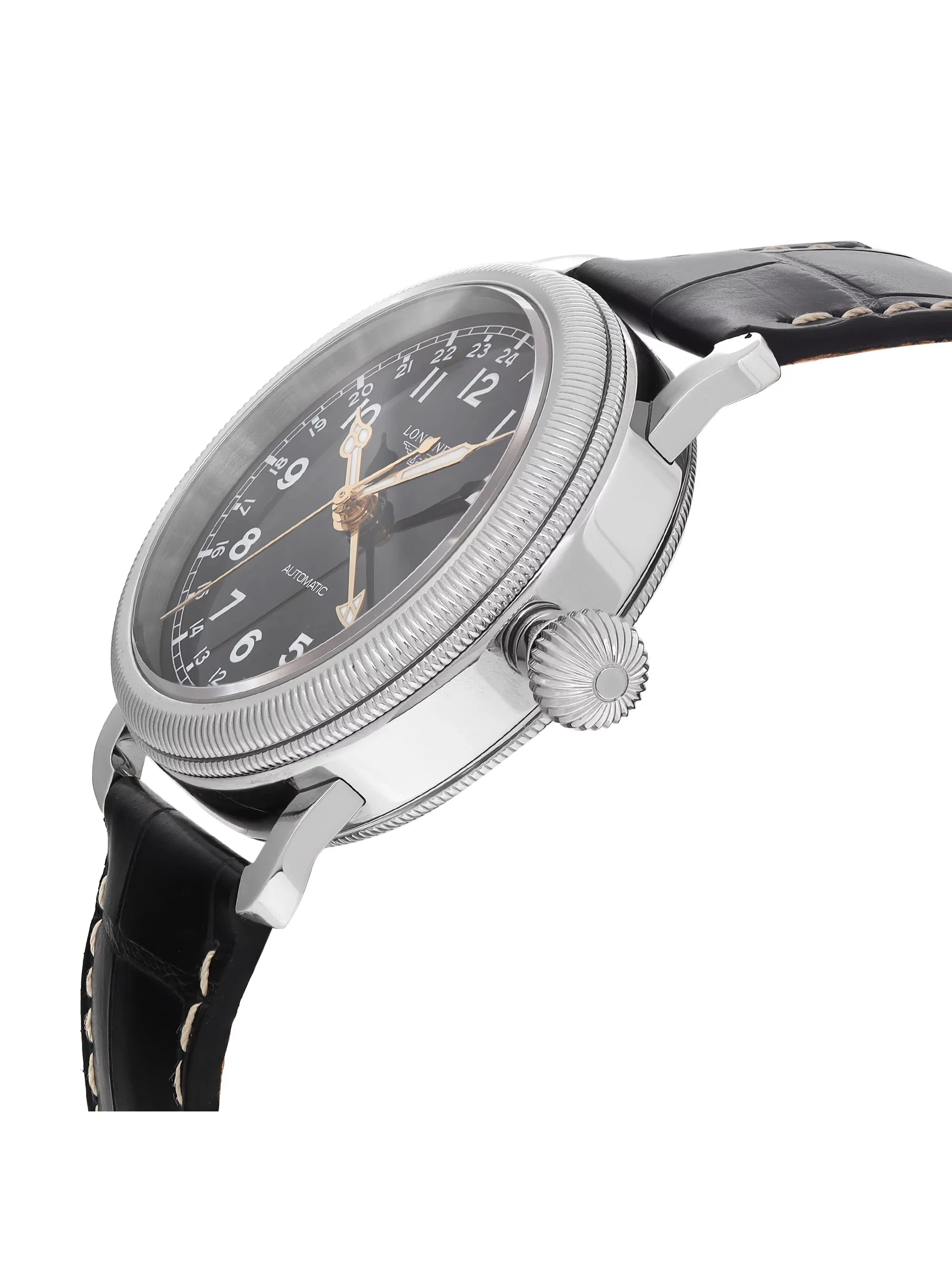 New Longines Heritage Avigation  Steel Black Automatic Watch L2.778.4.53.2