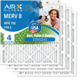 12x12x1 Air Filter  8 Comparable to  700 &  5 Electrostatic Pleated Air Conditioner Filter 4 Pack   Premium  Made 12x12x1 Furnace Filters by     .