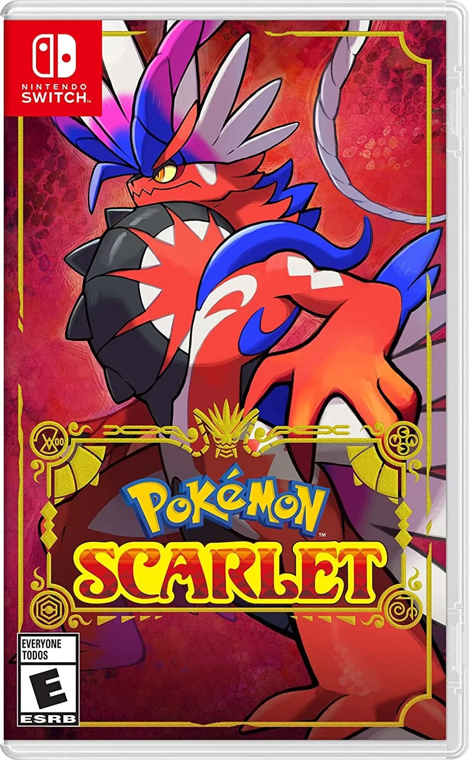 2022 Nintendo Switch  Model Pokemon Scarlet & Violet Limited Edition, Pokemon Illustrations 64GB Console, Koraidon and Miraidon Glossy White Dock, Pokemon Scarlet Game and Mytrix Accessories