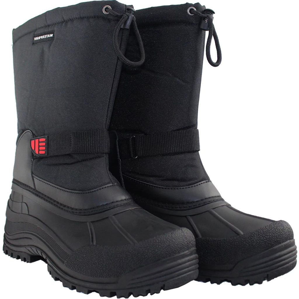 Tanleewa Men's Winter Boots Waterproof Insulated Snow Boots Anti-Slip Shoe Size 11.5 Adult Male