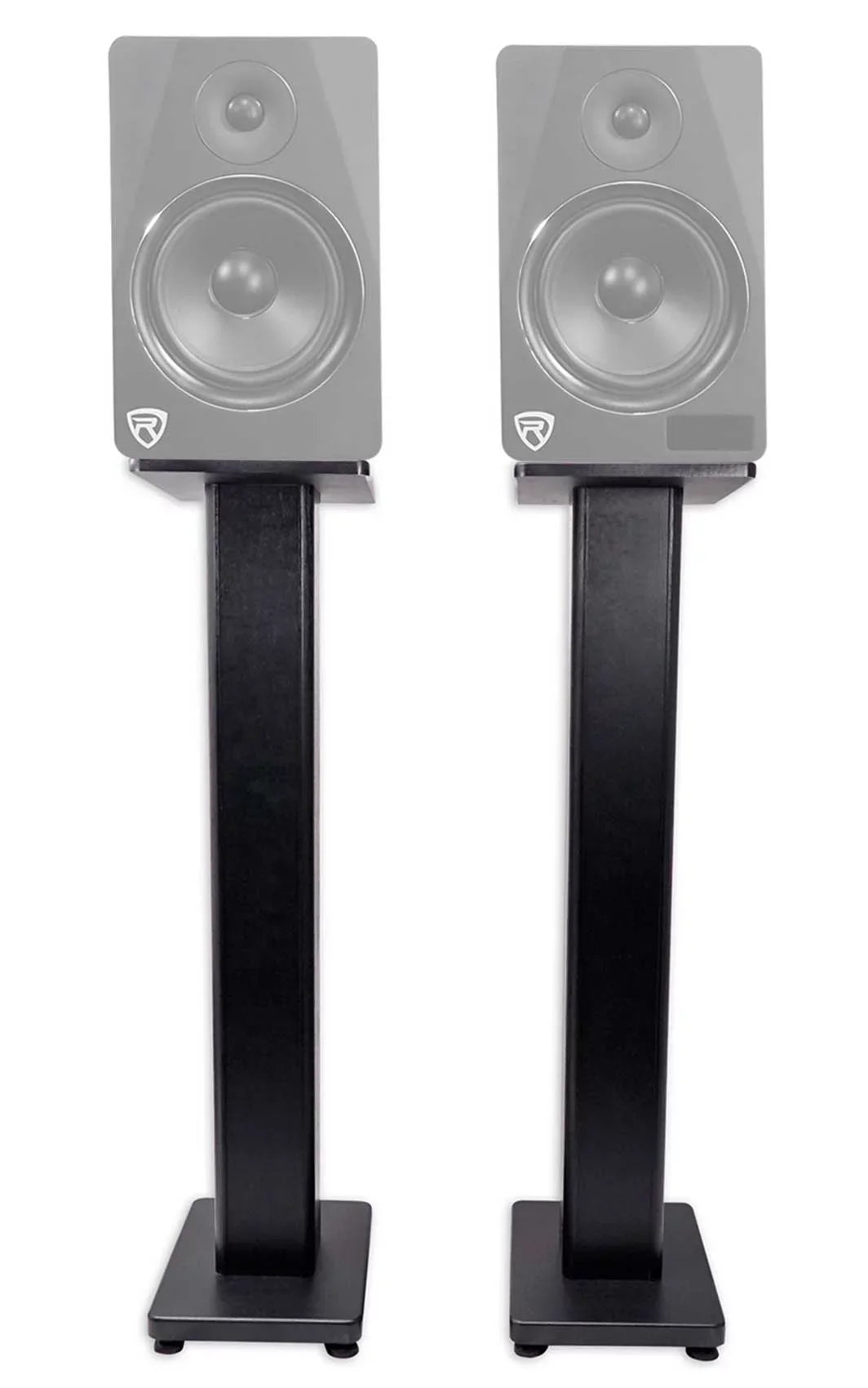 Rockville  150 Amplifier w/ Bluetooth+(4) 6.5" Bookshelf Speakers+Stands