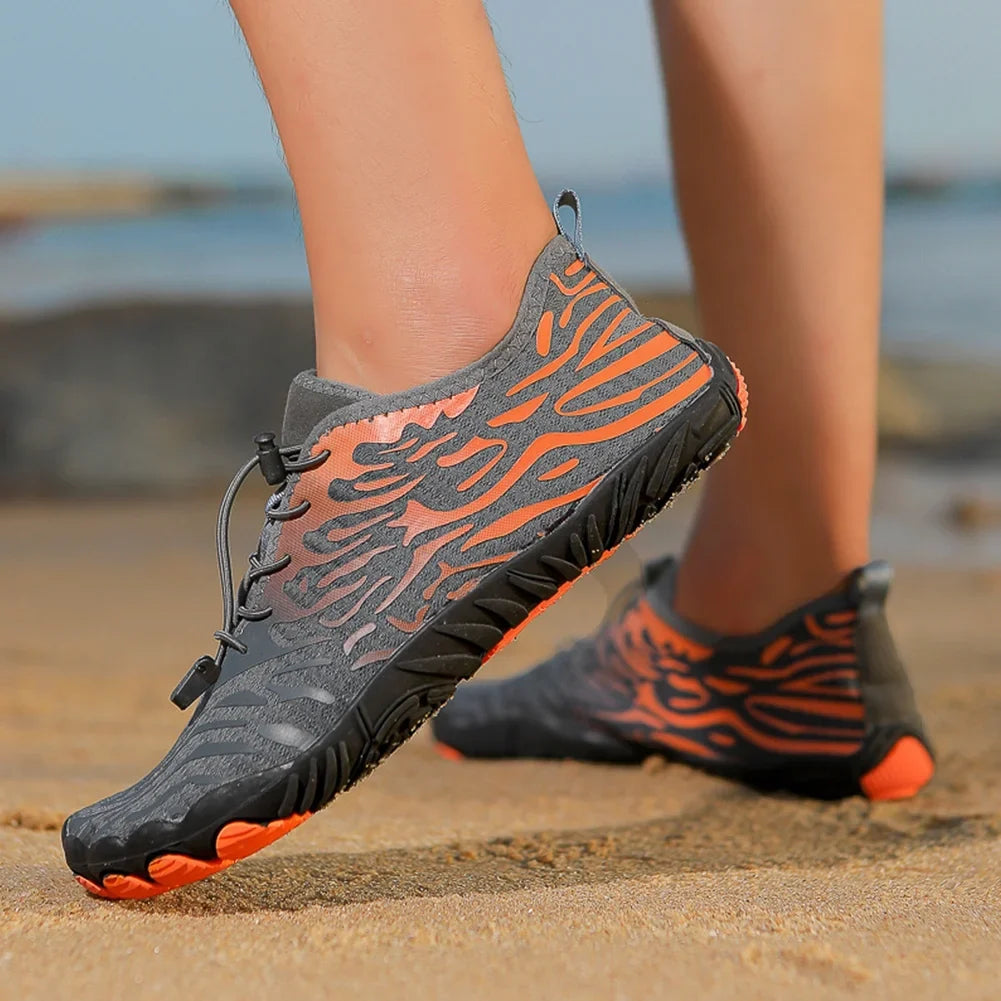 SunyaMood Wading Shoes Barefoot Diving Shoes Anti Slip for Water Activities (Grey 40)