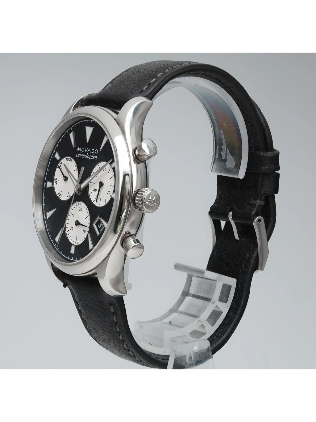 Movado Heritage Steel Black Dial Quartz Men Watch 3650005