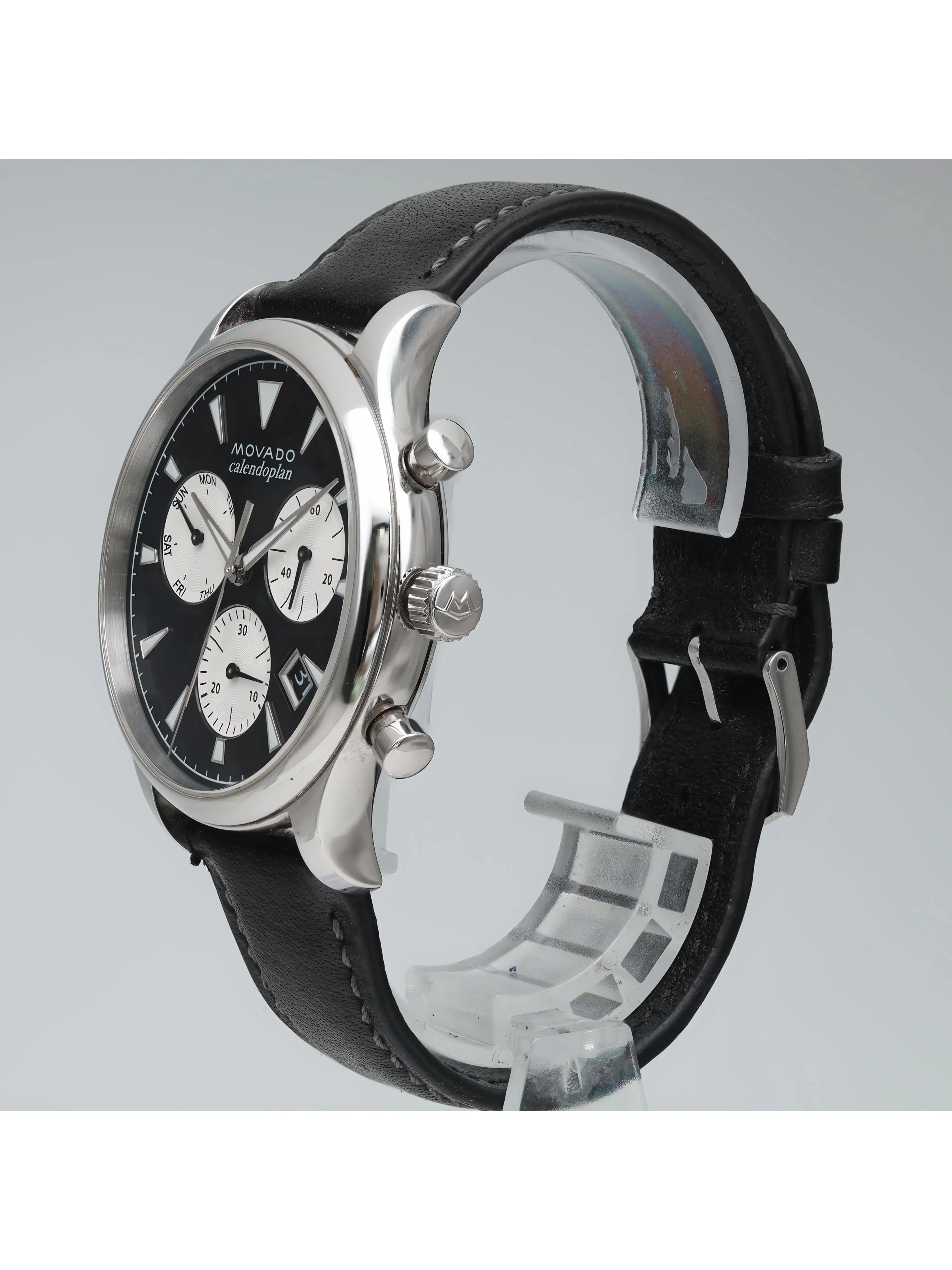Movado Heritage Steel Black Dial Quartz Men Watch 3650005