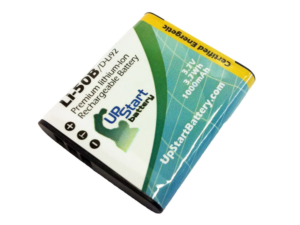 2x Pack - UpStart Battery Olympus Stylus Tough -830 Battery - Replacement for Olympus -50B Digital Camera Battery (1000mAh, 3.7V, Lithium-Ion)