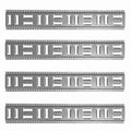 '- Fast-Track E-Track 32 Inch 4-Pack  Galvanized Steel Horizontal Vertical, Logistic Tie-Down for Pickups, Trucks, Trailers