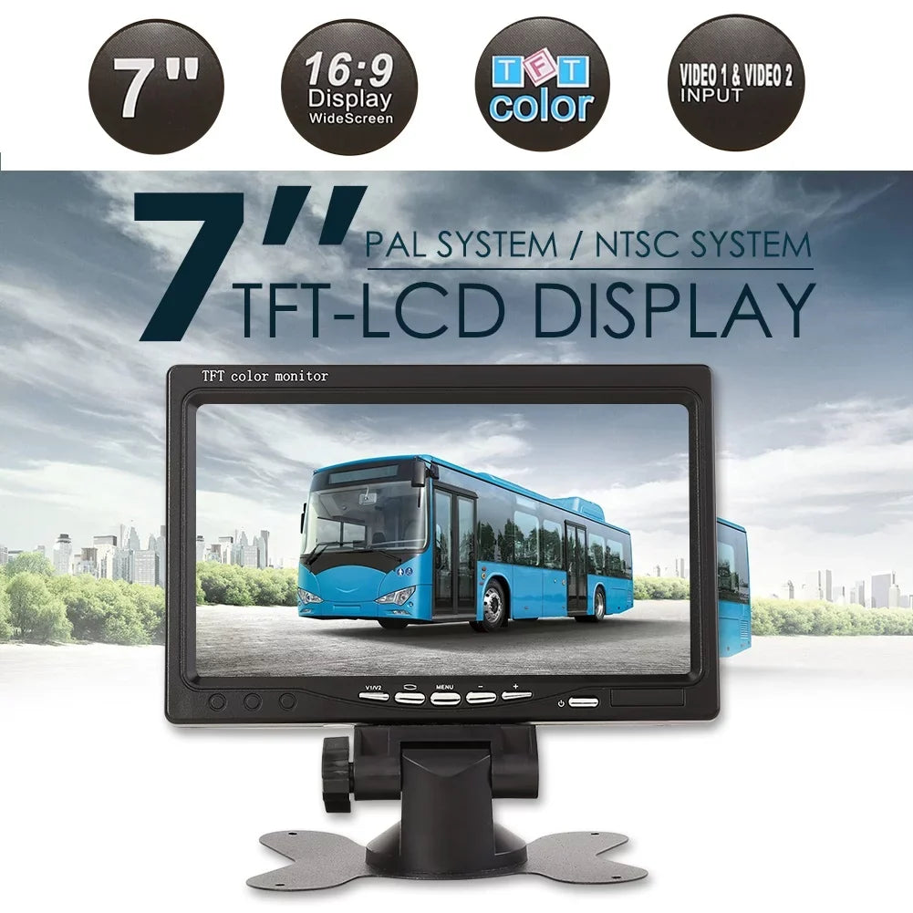 7'' Backup Camera and Monitor Kit System Back Parking Night Vision For Truck