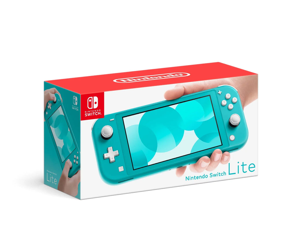 Nintendo Switch Lite (Turquoise) Bundle with 6Ave Cleaning Cloth + Luigi's Mansion 3