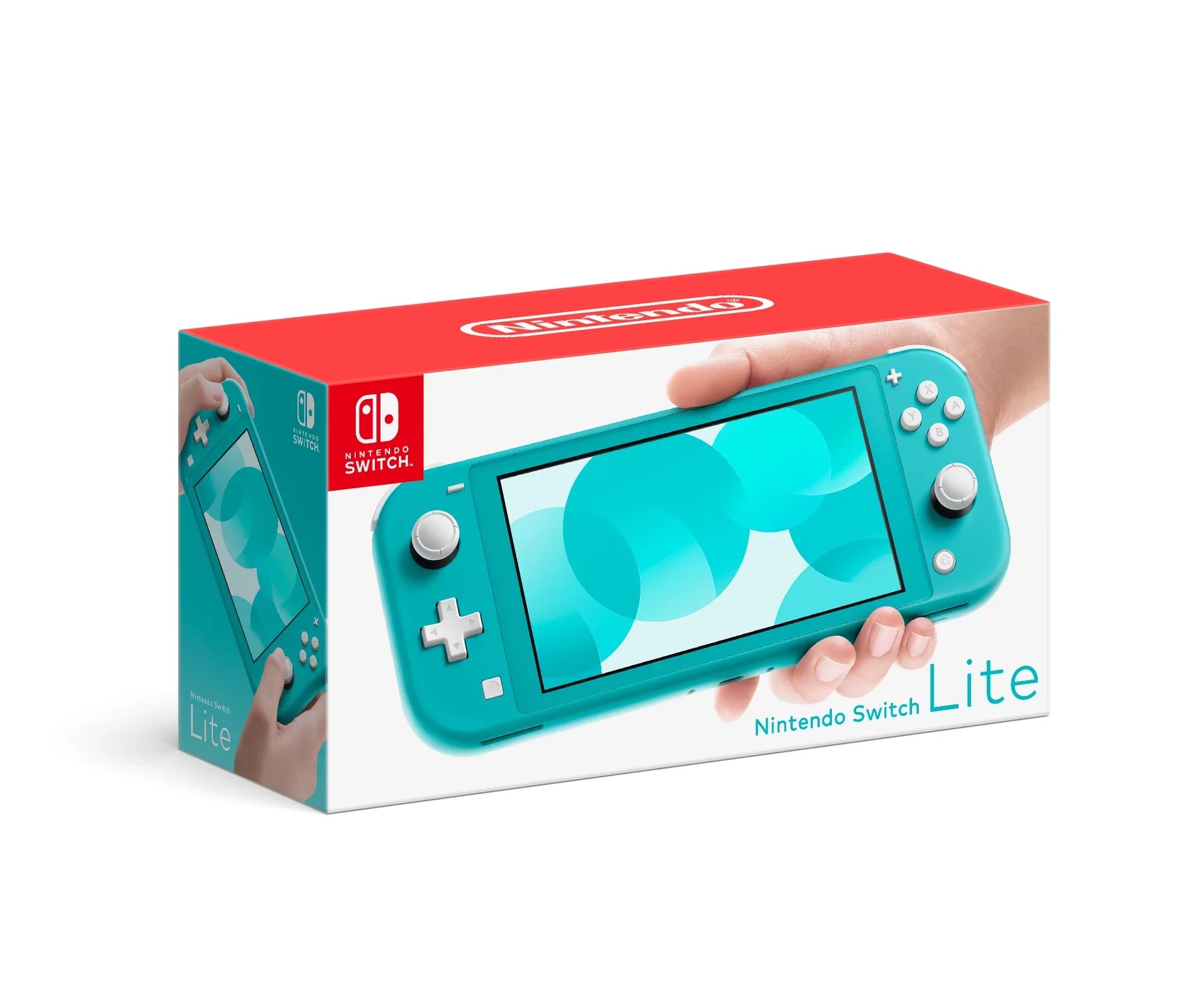 Nintendo Switch Lite (Turquoise) Bundle with 6Ave Cleaning Cloth + Luigi's Mansion 3