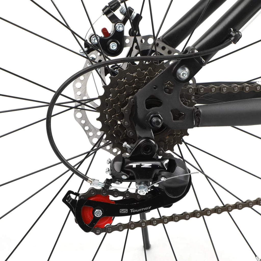 Unisex Adult Mountain Bike 27.5" Wheels Cycling Adults Mountain Bike 21 Speed Bicycle+Bike Lock+Air Pump