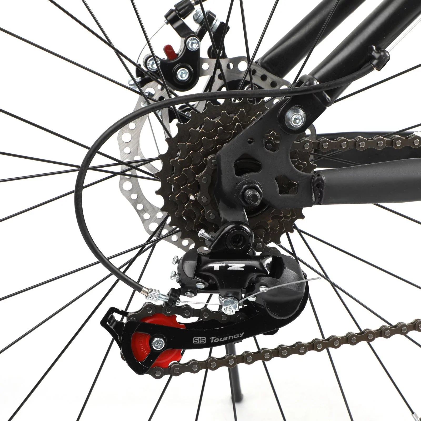 Unisex Adult Mountain Bike 27.5" Wheels Cycling Adults Mountain Bike 21 Speed Bicycle+Bike Lock+Air Pump