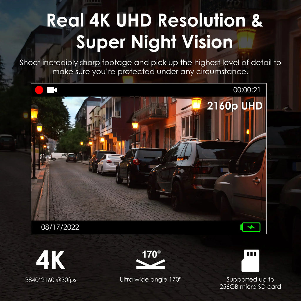 Rexing V55 Dash Cam with 4K Modular Capabilities, 5.0 GHz Wi-Fi, and  Car Dash Camera Recorder