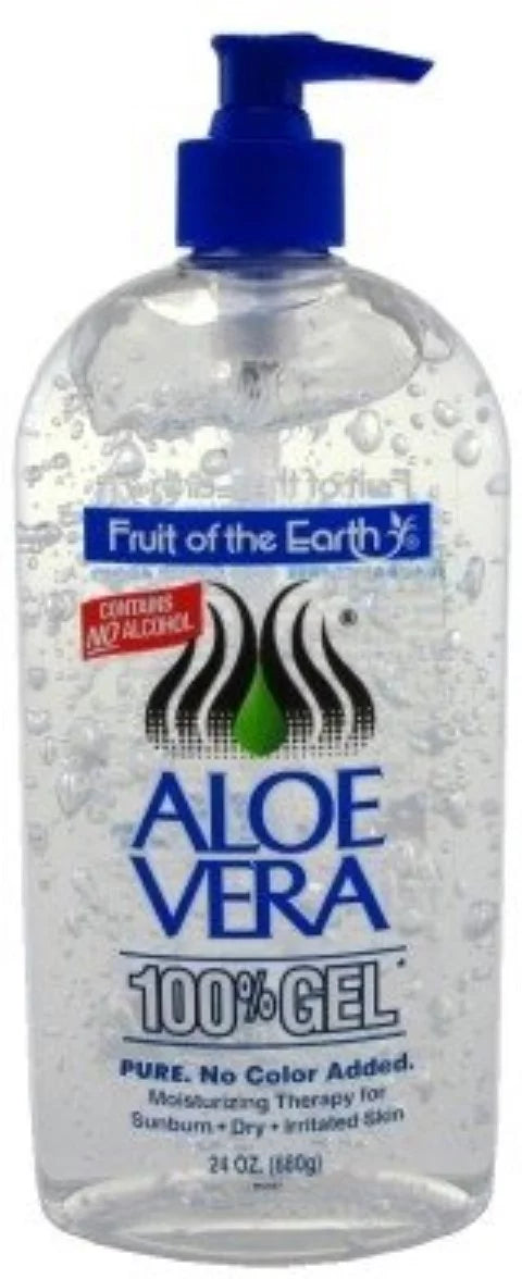 Fruit of the Earth Aloe Vera 100% Gel 24 oz (Pack of 3)
