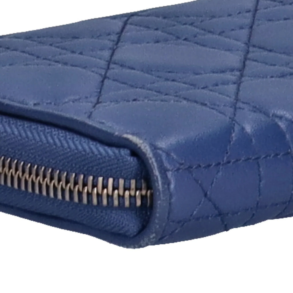 Pre-Owned Christian Dior Voyageur lady long wallet lambskin ladies (Good)