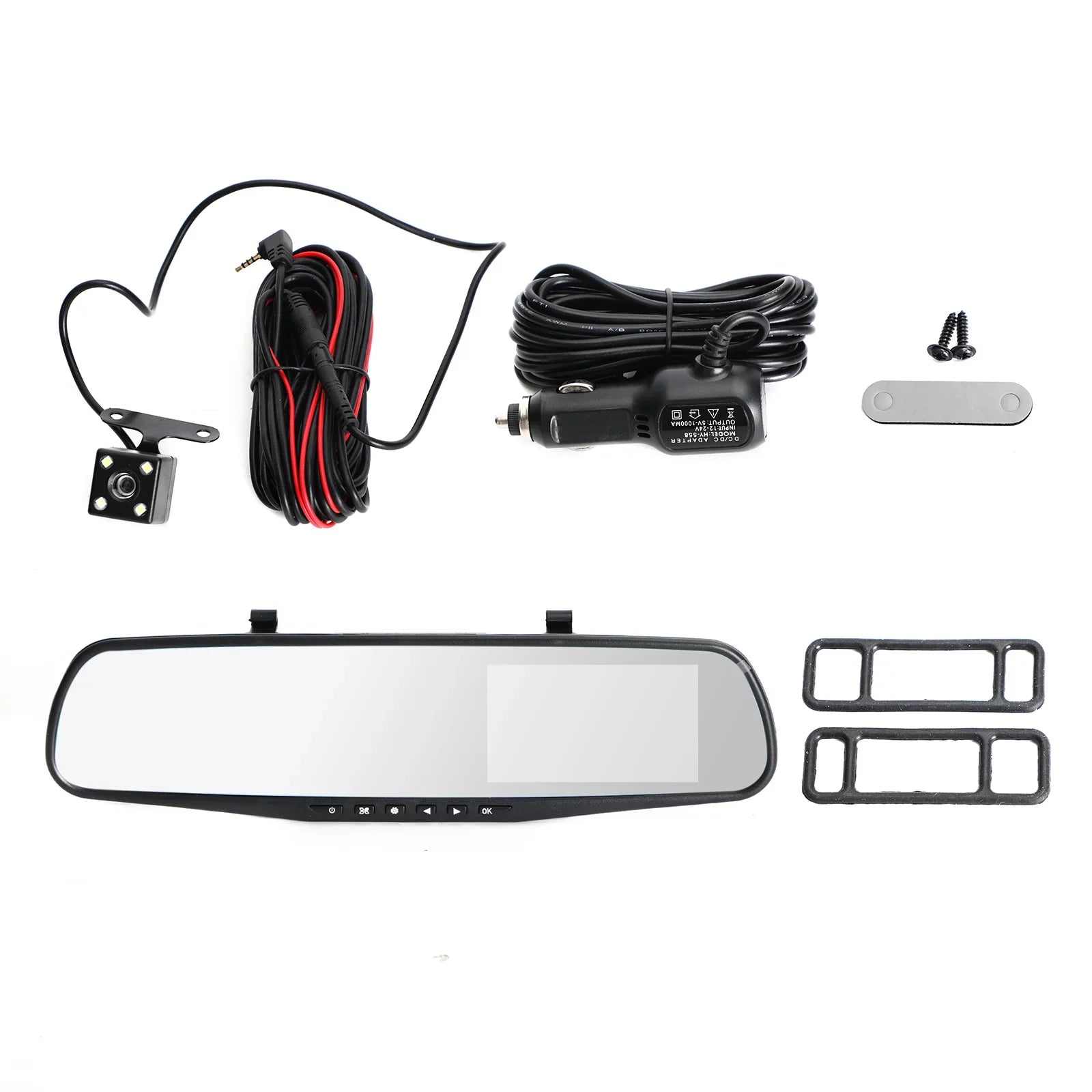 1080P  Rearview Mirror Car  Dual Dash Cam Camera Front Rear Video Recorder