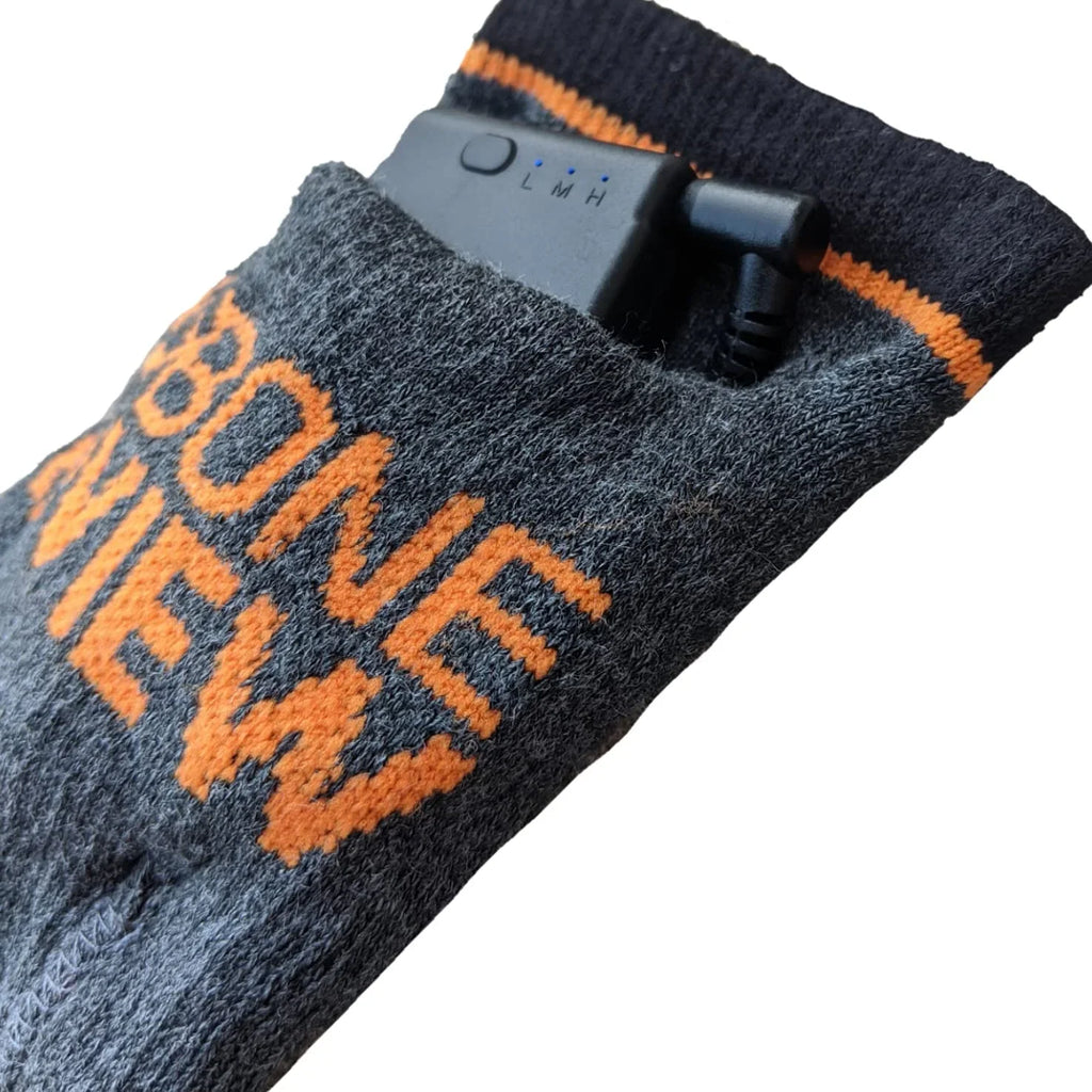 BoneView HotSocks Electric Heated Socks - Rechargeable Lithium Battery Powered Toe Warmer, Fit Inside Hunting, Fishing, Hiking, Skiing, Winter Snowmobiling Boots, Universal Fit Men or Women