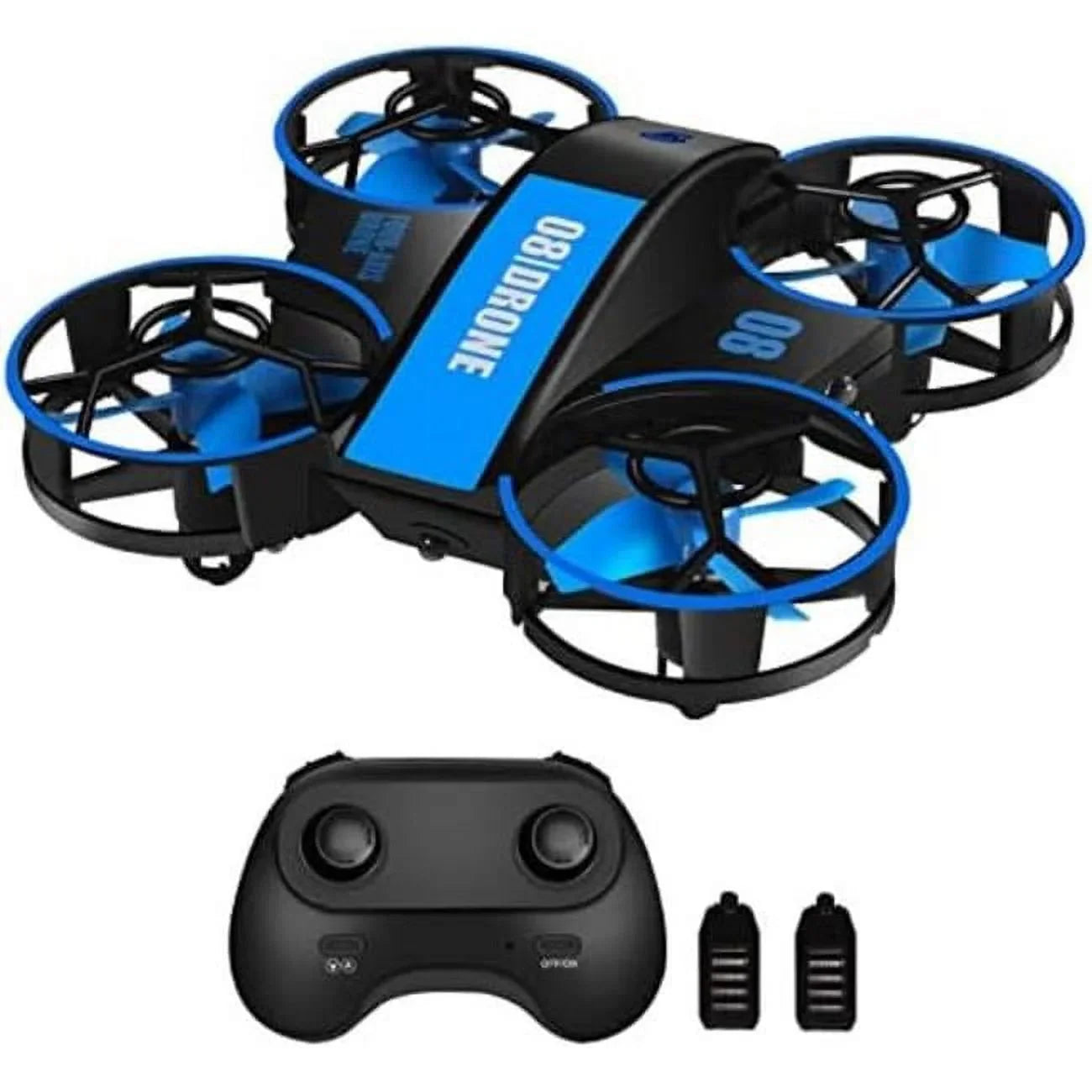 Mini Drone for Kids & Beginners Toys Child Drones with Lights  Helicopter 3 Speeds - Blue