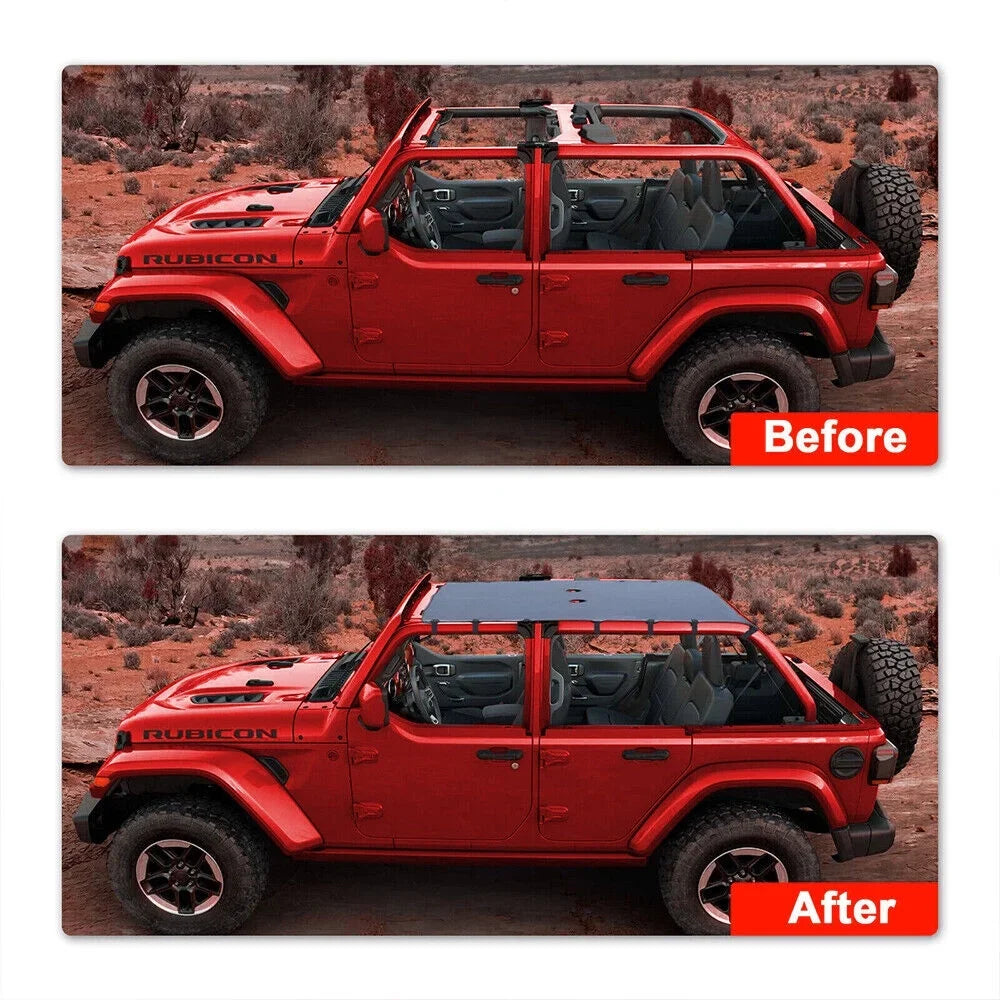 Paddsun Leather Top Sunshade Protection Jeep Wrangler   07-18  Ultimate Sun Protection Easy Installation