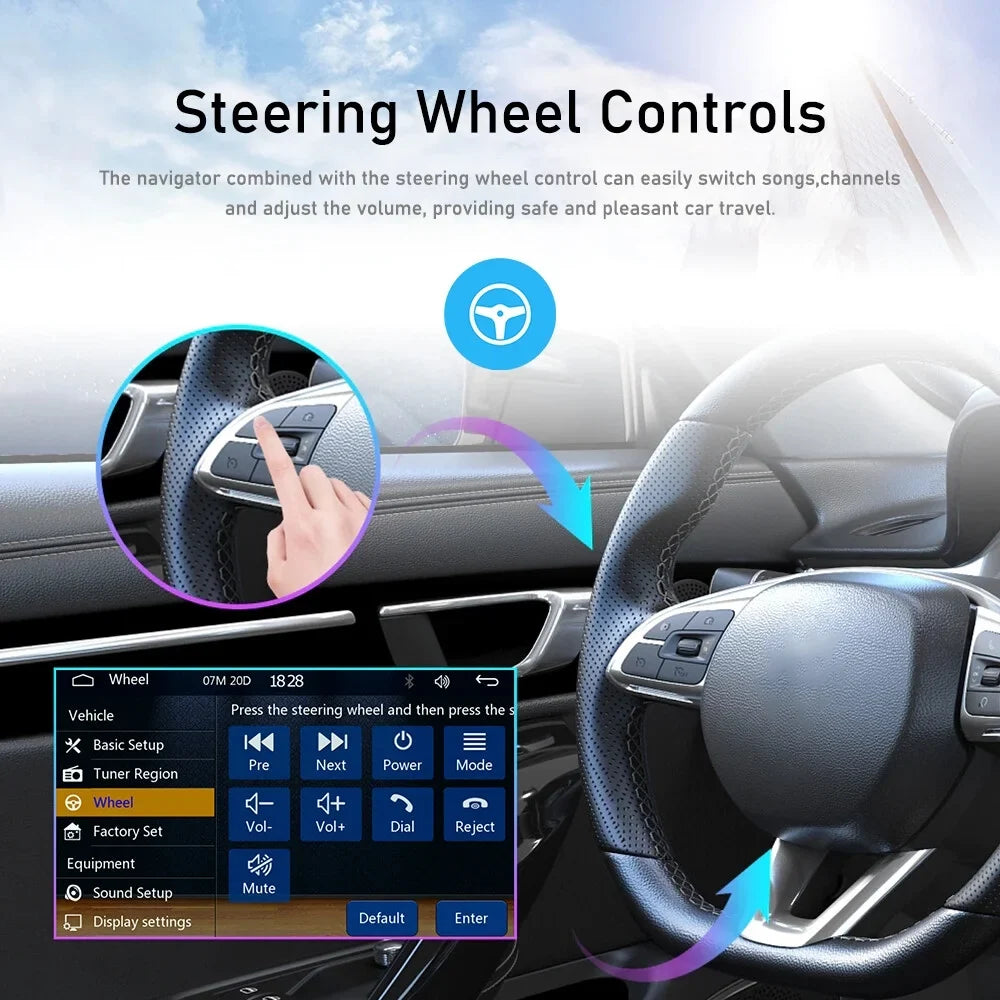 Podofo Single 1 Din 5'' Touch Screen Car Stereo Radio with Apple Carplay Android Auto Mirror Link  Car MP5 Multimedia Player Bluetooth   Audio Receiver , Backup Camera Included