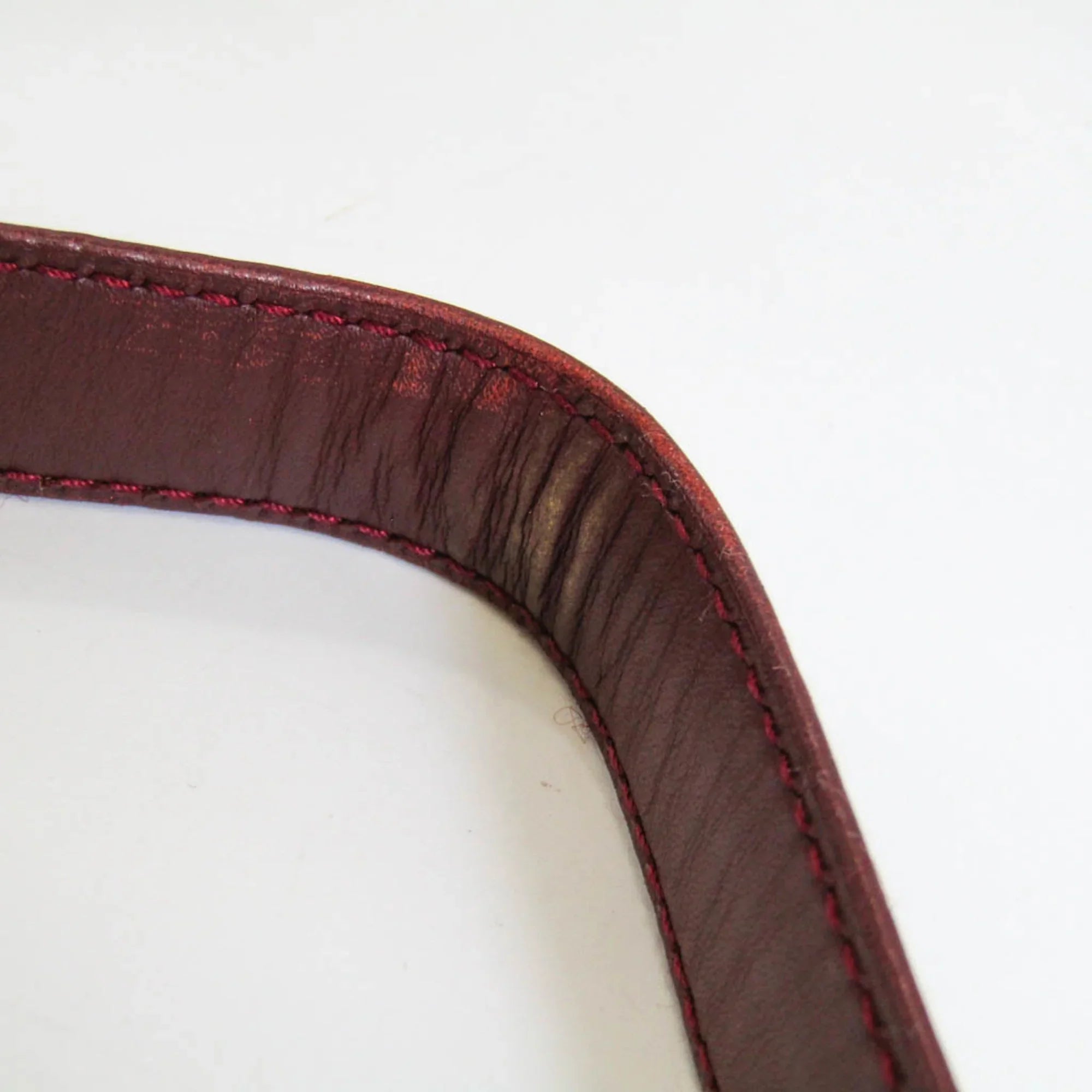 Pre-Owned Cartier Must Women's Leather Shoulder Bag Bordeaux (Good)