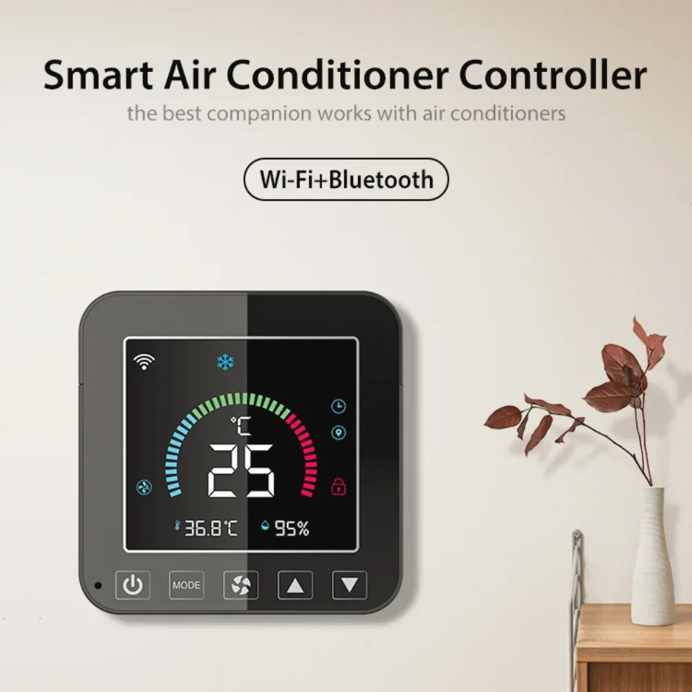 Tuya  Smart Temperature And Humidity Sensor Smart Home Indoor Intelligent Linkaged with air conditioner and Siren Alarm WiFi