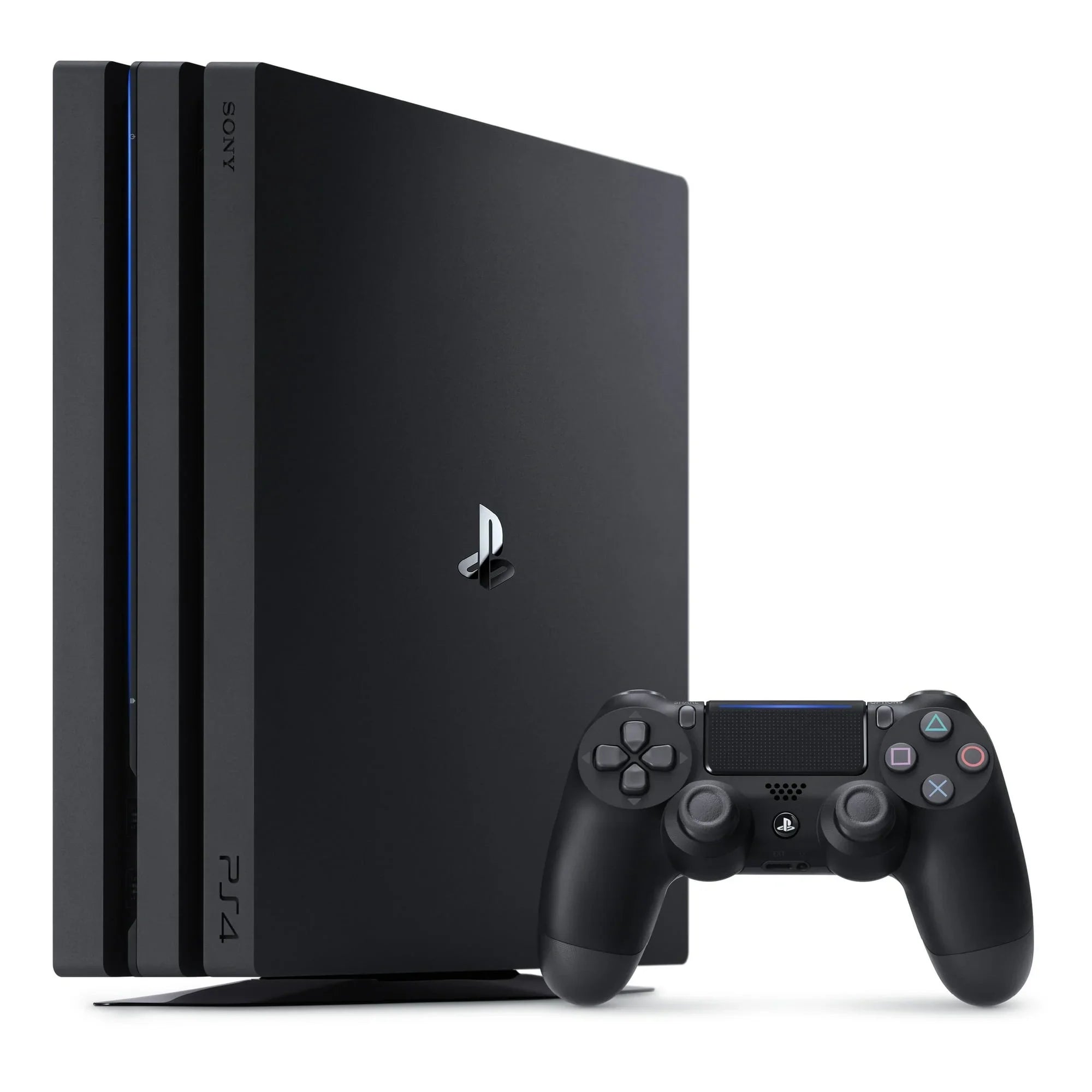 Sony PlayStation 4 Pro 1TB Gaming Console Black with Charging Dock Headset 2 Controller Bolt Axtion Like New
