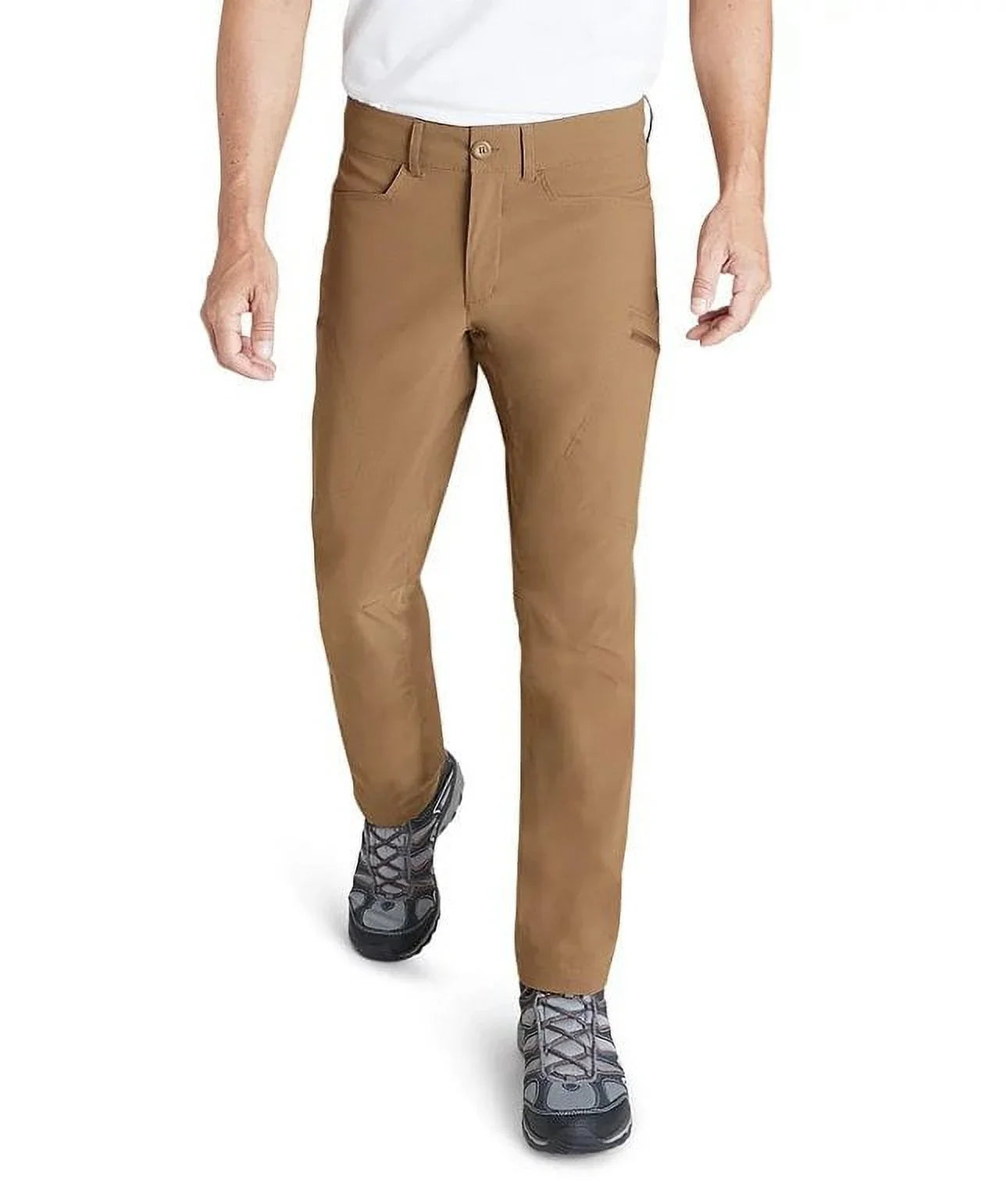 Eddie Bauer Men's Rainier Straight-Fit Performance Pants Brown 38X30
