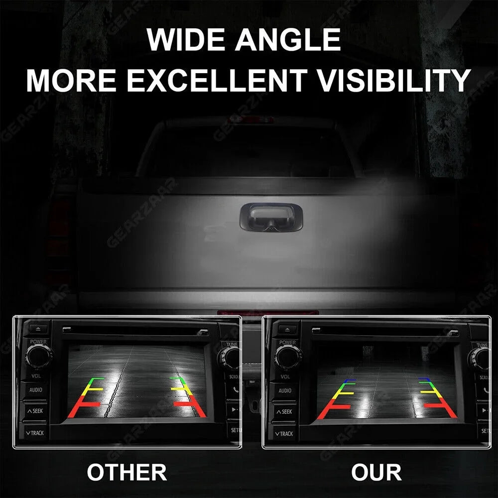 High Resolution Night Vision Direct Replacement Rear View Backup Camera For Chevy  Silverado/Sierra Rear Tailgate Handle -15130742 Free Shipping