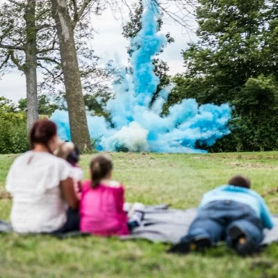 Color Blaze Gender Reveal Powder - 15 Pounds Blue - Ideal for baby boy announcements & reveals for car exhaust, burnouts, photoshoots, balloons, ’s, targets, baseballs, and more!