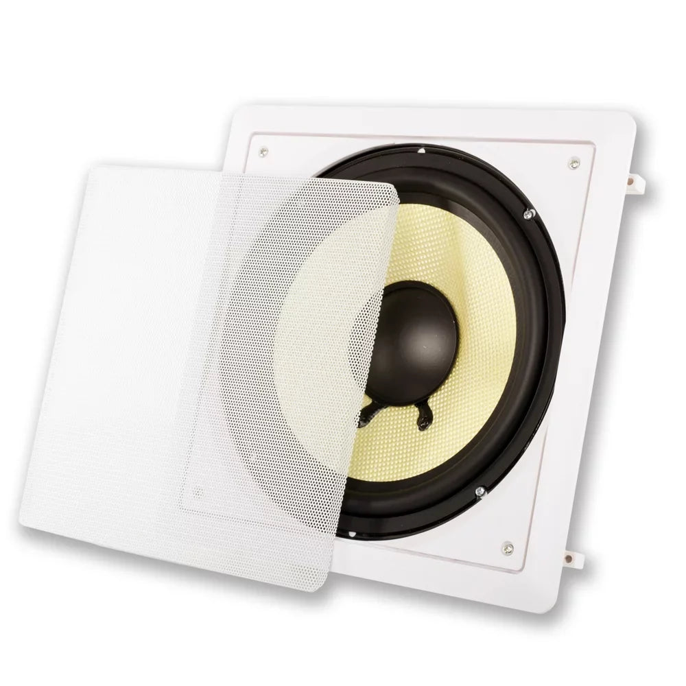 Acoustic Audio -S10 Flush Mount Subwoofers with 10" Speaker and Amps 4 Pack