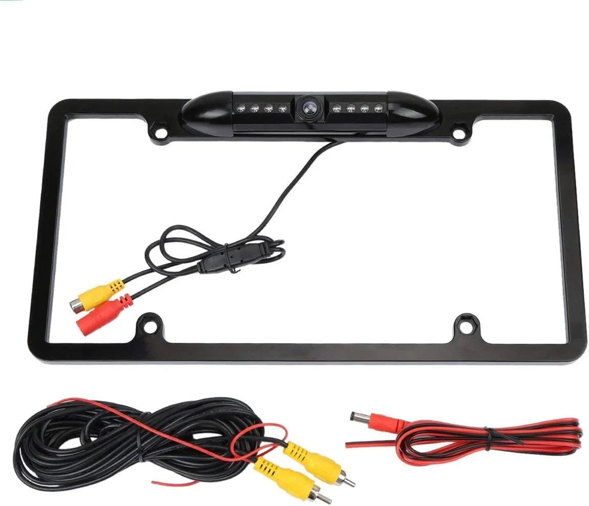 Backup Camera Rearview License Plate Frame for  KWV66BT -V66BT Black