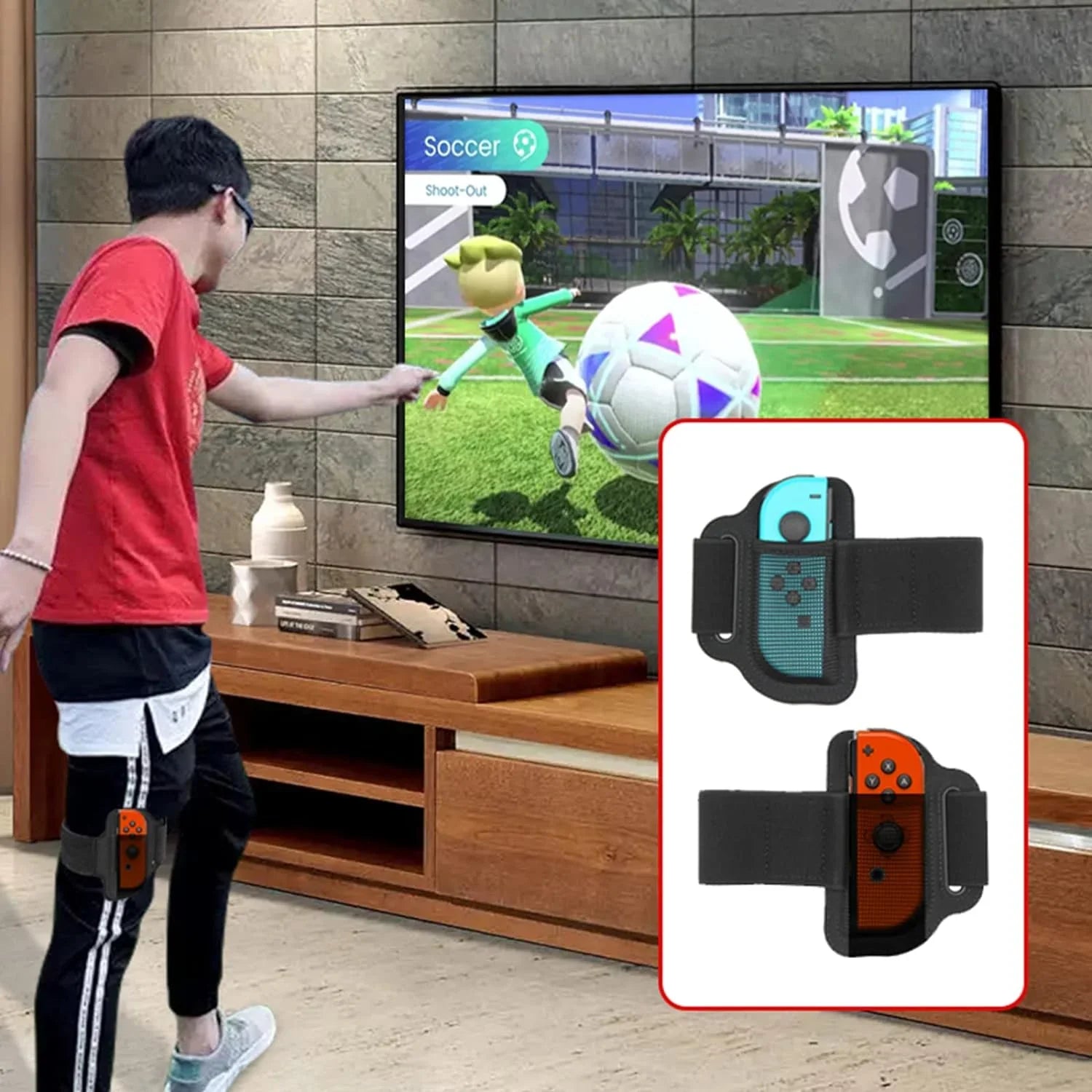 10 in 1 Family Accessories Kit for Switch Sports, Accessories Bundle with Tennis Rackets,Sword Grips,Golf Clubs etc
