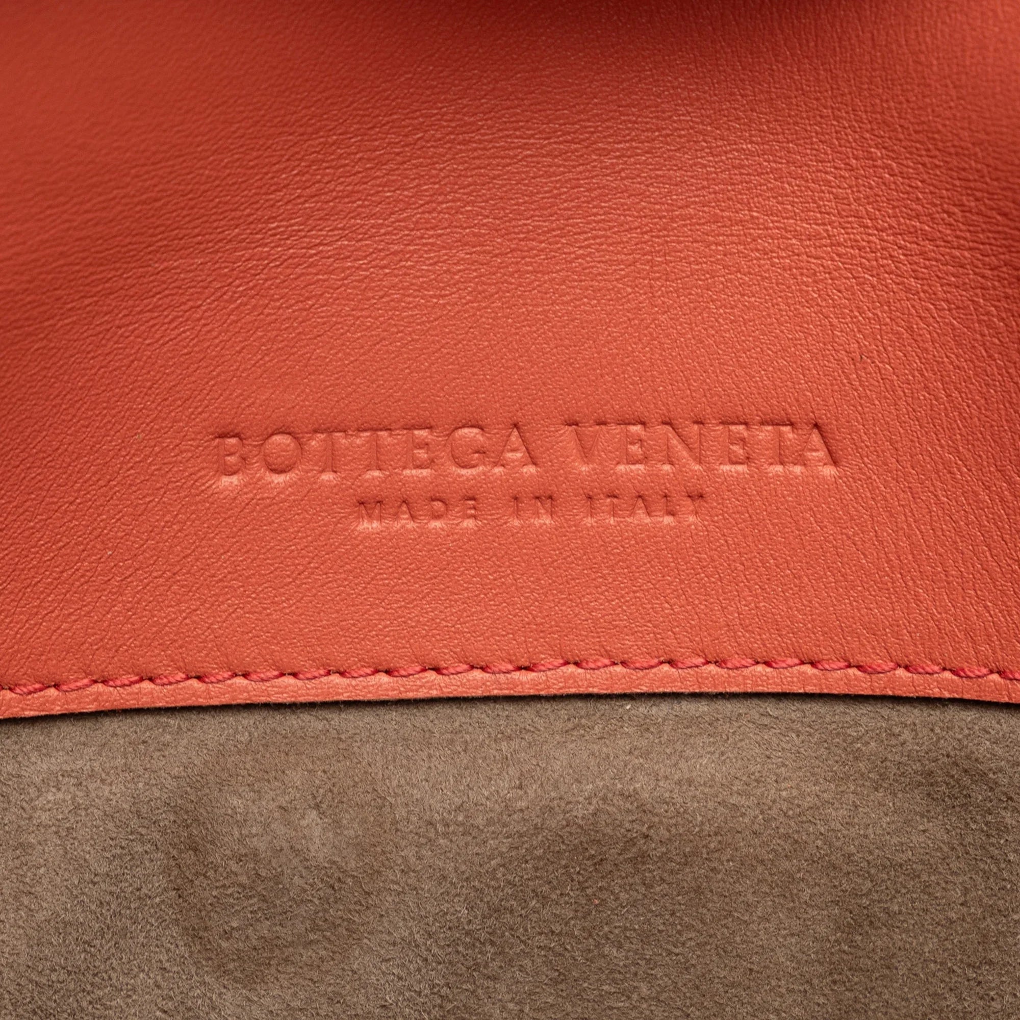 Pre-Owned Authenticated Bottega Veneta Intrecciato Piazza Satchel Calf Leather Pink Unisex (Good)