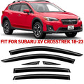 Voron Glass Tape-on Extra Durable Rain Guards for Subaru  Crosstrek 2018-2024, Window Deflectors, Vent Window Visors, 6 Pieces - 100489