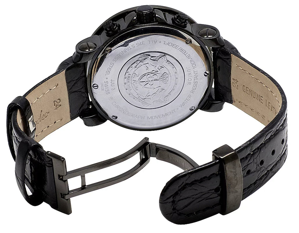 Joe Rodeo Mens Joe Rodeo Junior JJU3 Black  50MM Diamond Watch 2.5 Ct