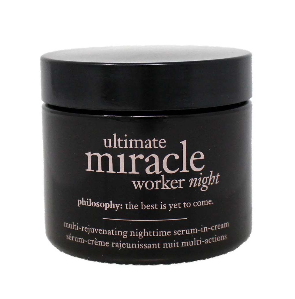 Philosophy Ultimate Miracle Worker Night Multi Rejuvenating Nighttime Serum-In-Cream 0.34 Oz / 1.7 Oz