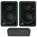 2) Mackie CR3- 3" 50w Bluetooth Reference Studio Monitors + Bluetooth Speaker